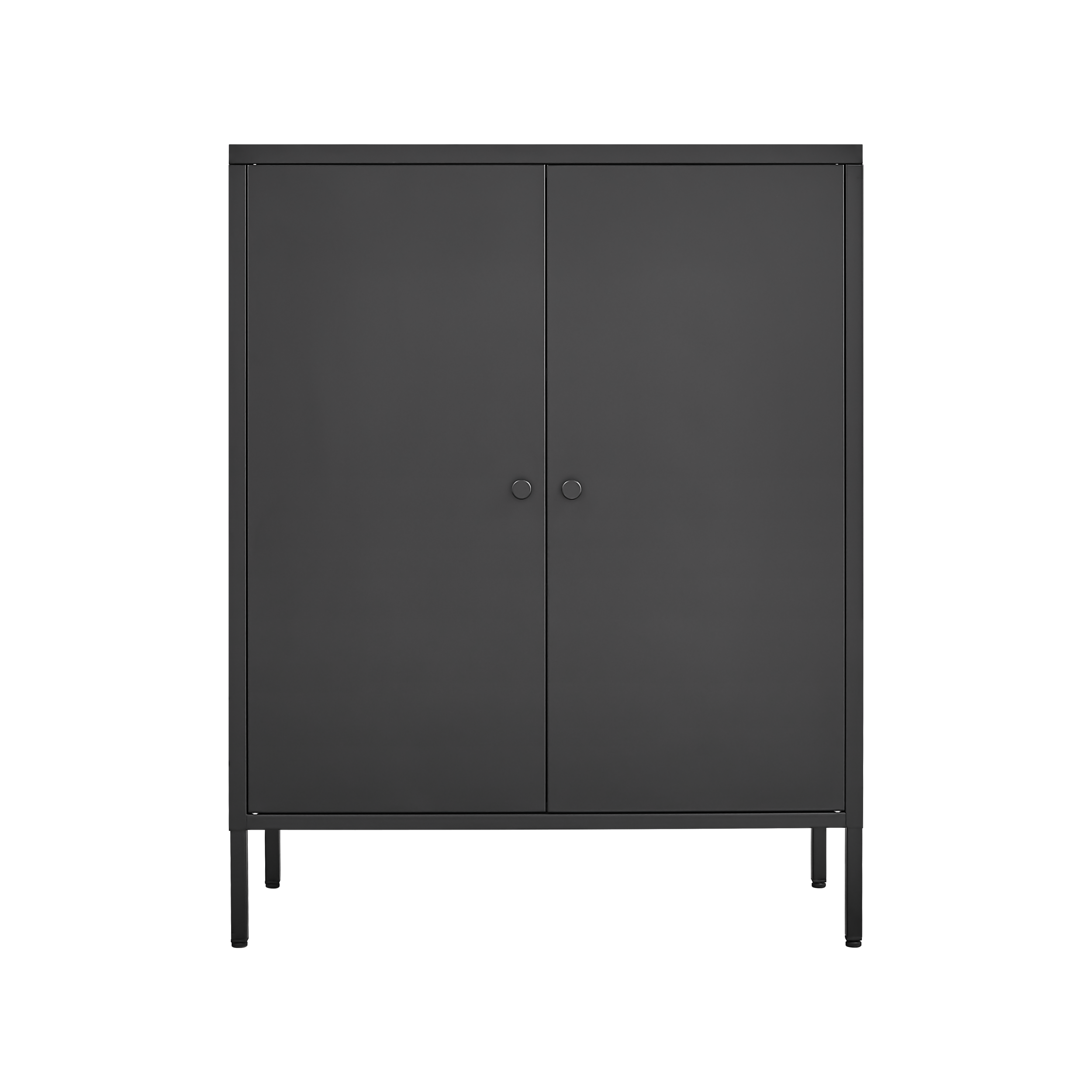 Black Metal Storage Cabinet – Lightweight Storage for Home & Office