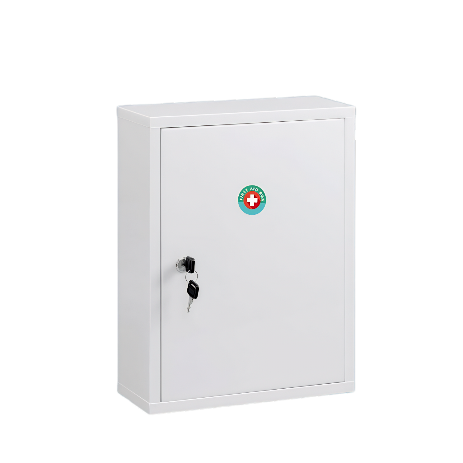 Locking Wall-Mount Medicine Cabinet – Secure Steel First Aid Storage