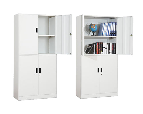 4-Door Steel Storage Cabinet | Durable Office Locker with Adjustable Shelves