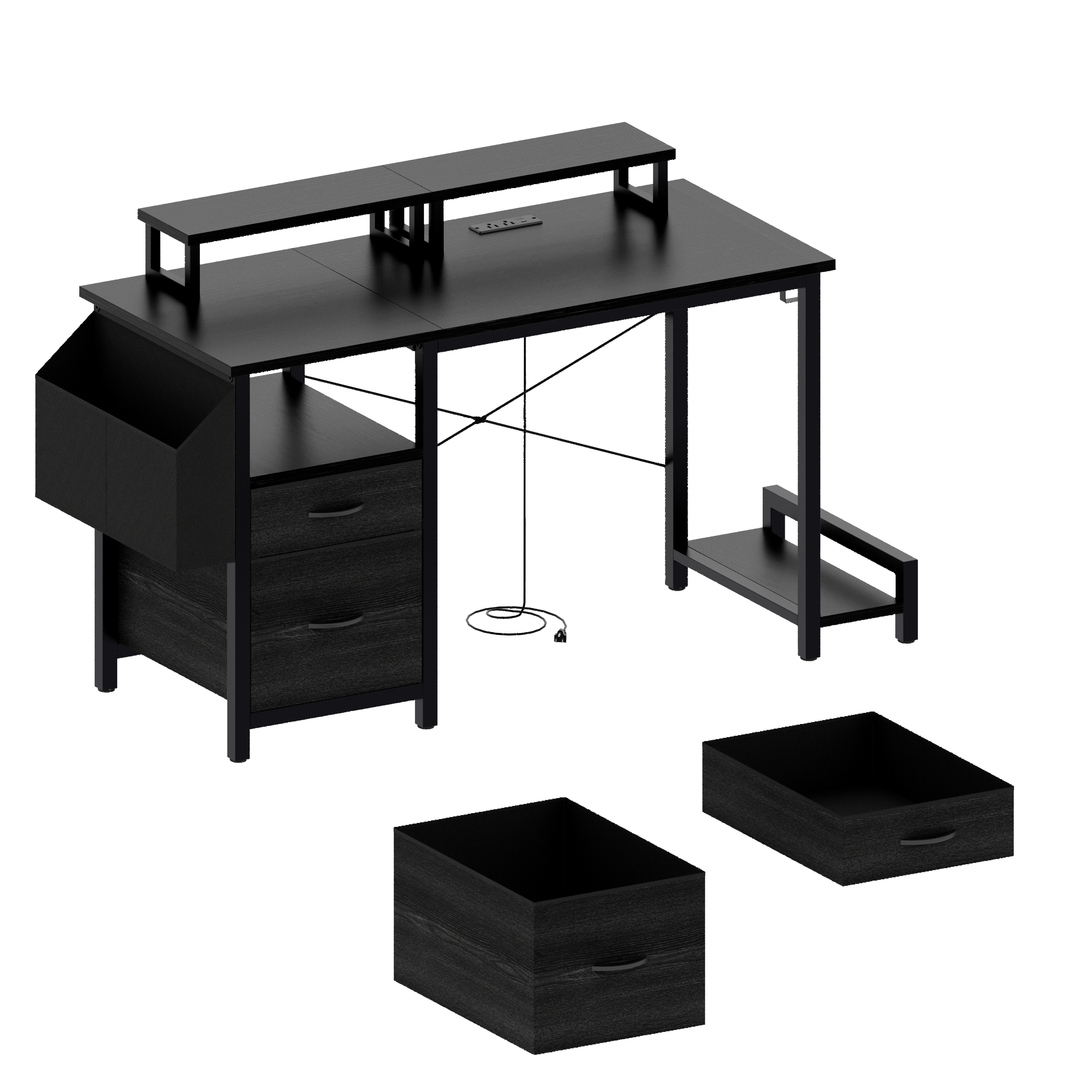 Steel Office Desk with Computer Tabletop – Modern Workstation