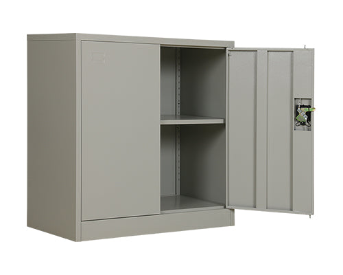2-Door Half Height Steel Filing Cabinet | Lockable Office Storage Cabinet