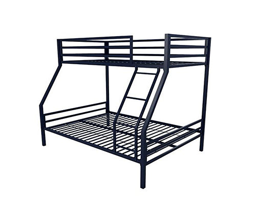 School Apartment Loft Children Bunk Bed with Safety Ladder | Heavy-Duty Metal Double Deck Bed