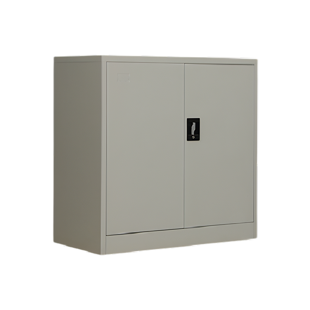 2-Door Half Height Steel Filing Cabinet | Lockable Office Storage Cabinet