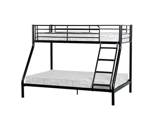 School Apartment Loft Children Bunk Bed with Safety Ladder | Heavy-Duty Metal Double Deck Bed
