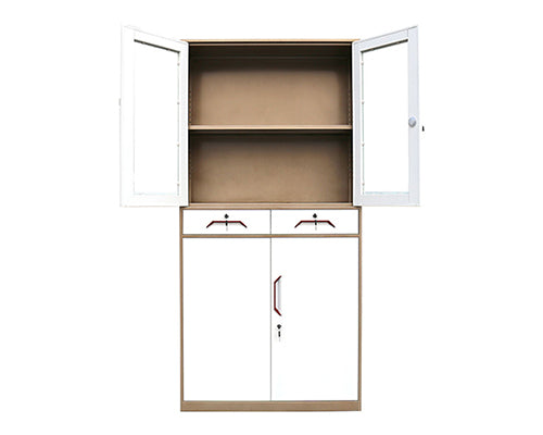 Slim Rim 4-Door Steel Filing Cabinet with 2 Drawers | Multi-Storage Office Cabinet