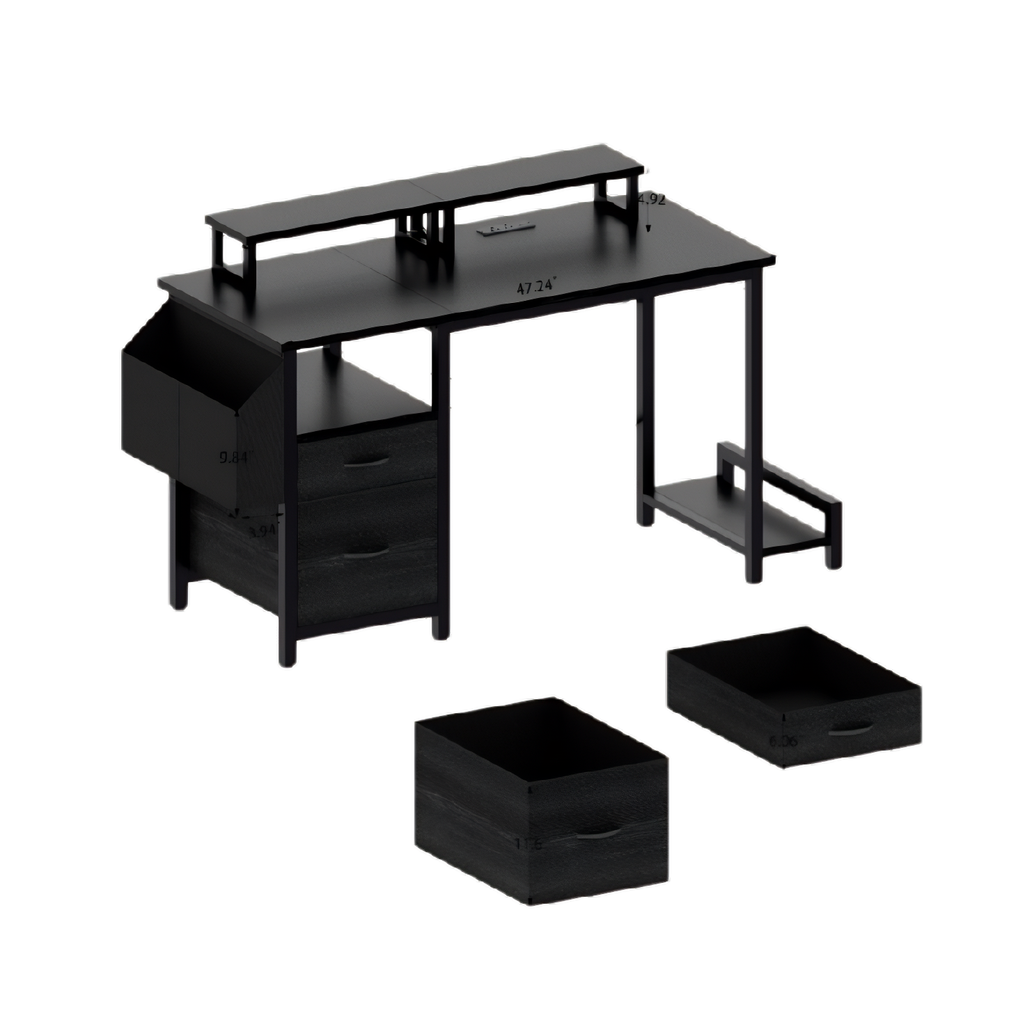 Steel Office Desk with Computer Tabletop – Modern Workstation