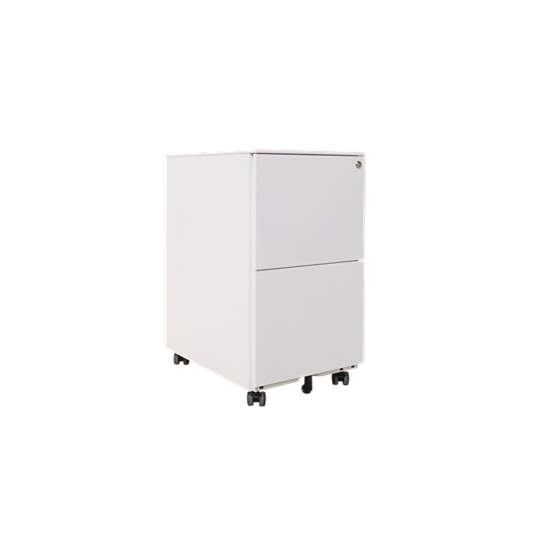 Customized 2-Drawer Equal Height Mobile Pedestal | Steel Office Filing Cabinet MP-04
