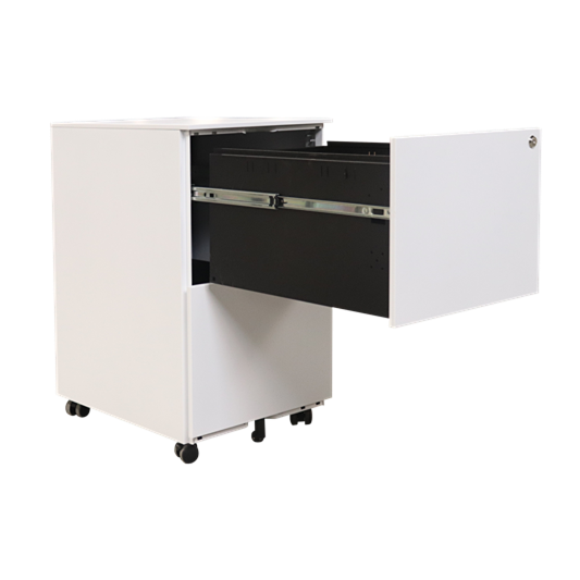 Customized 2-Drawer Equal Height Mobile Pedestal | Steel Office Filing Cabinet MP-04