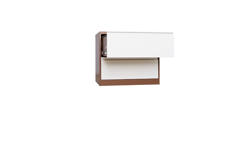 Lateral Style 2 Drawer Cabinet in Steel Filing Cabinets