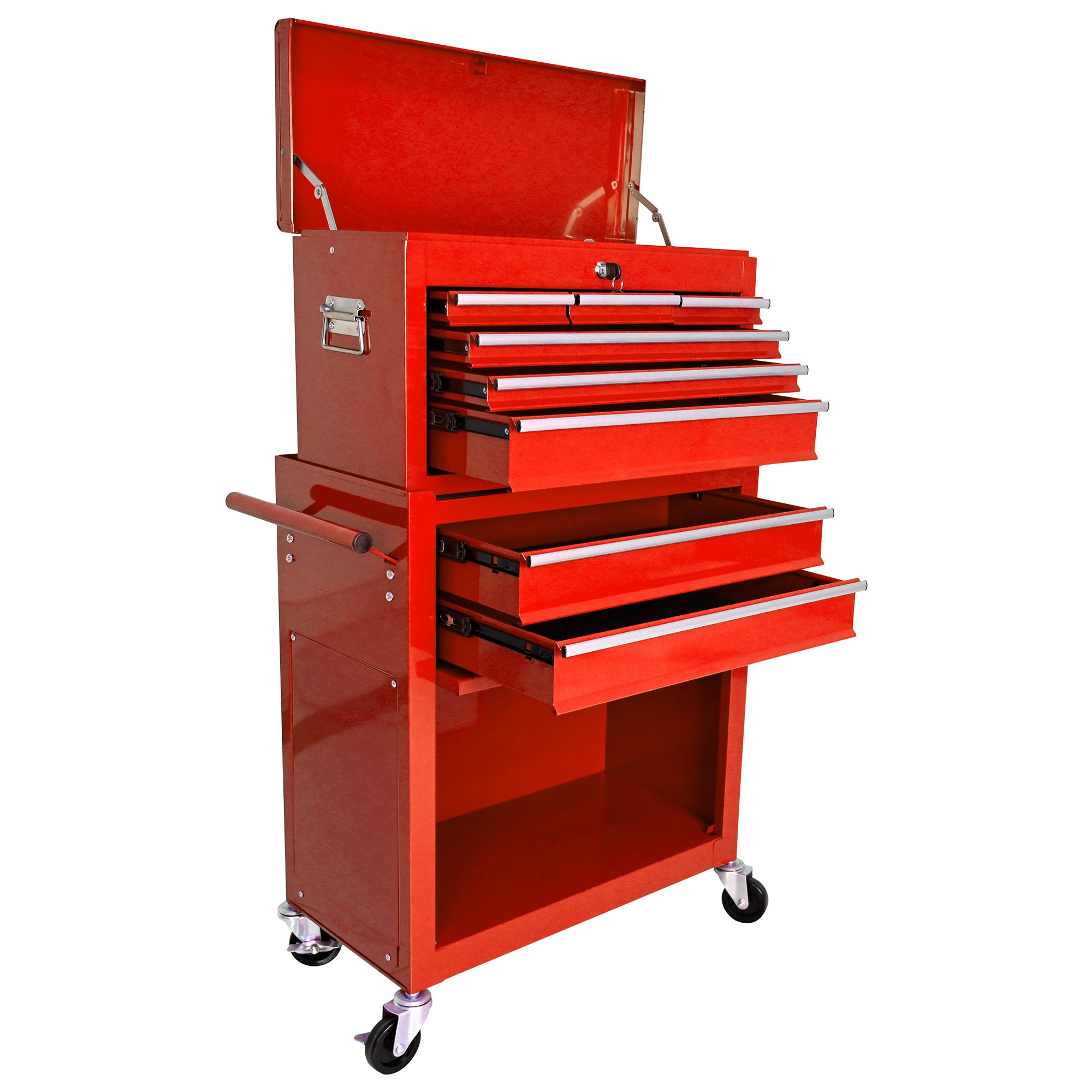 High Capacity Rolling Tool Chest – 8-Drawer Steel Tool Storage Cabinet with Wheels