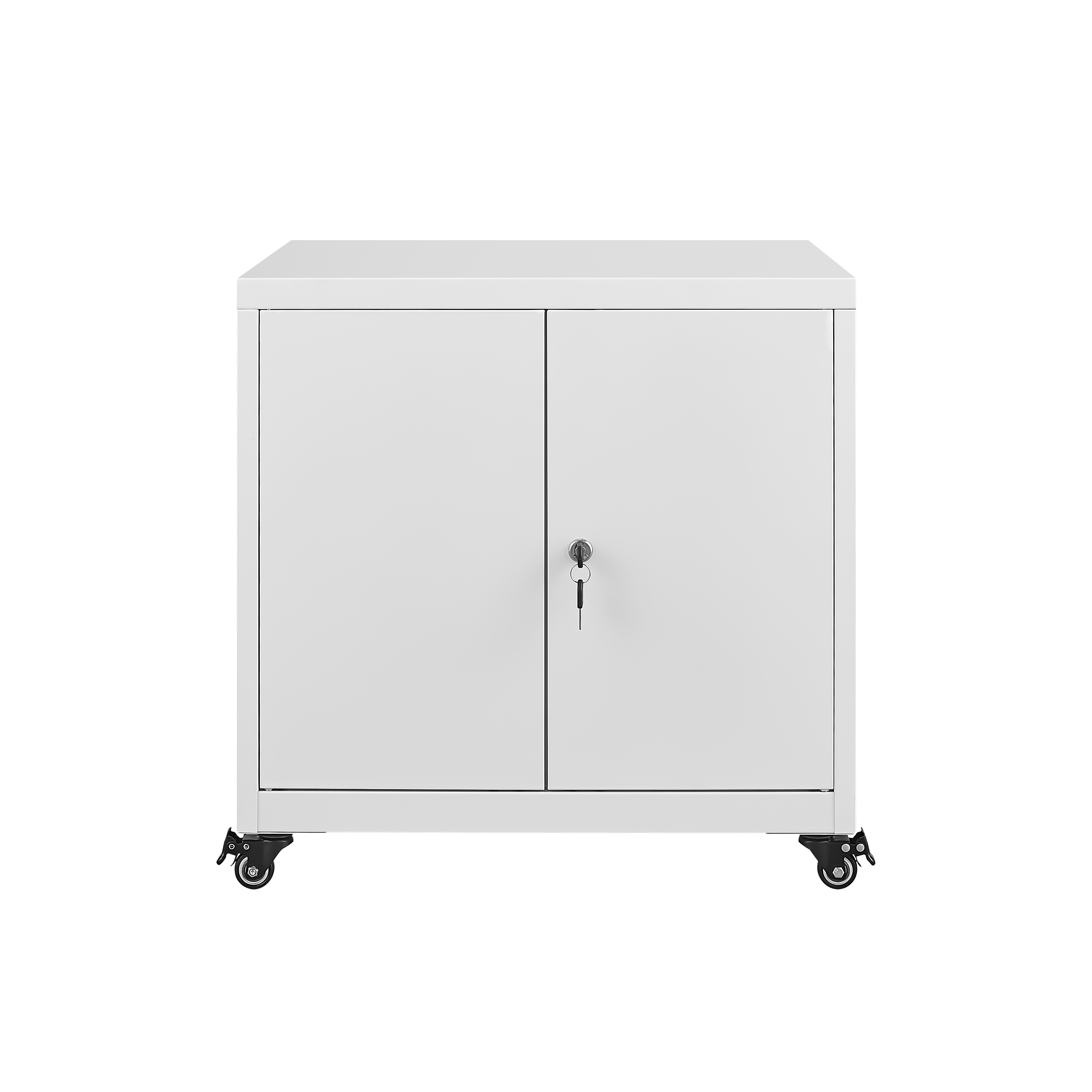 Large Metal Rolling Printer Cabinet with Storage