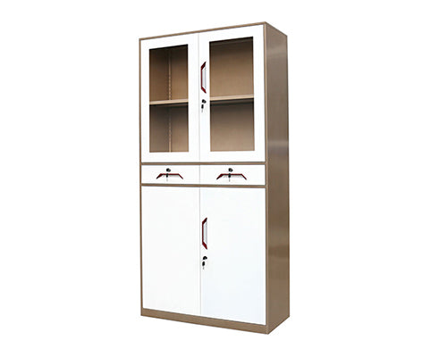 Slim Rim 4-Door Steel Filing Cabinet with 2 Drawers | Multi-Storage Office Cabinet