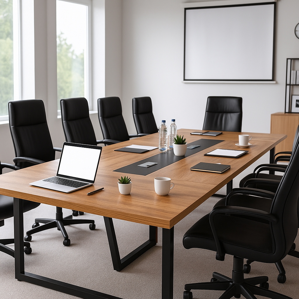 Large Conference Table for 8-10 People – Modern Office Meeting Table