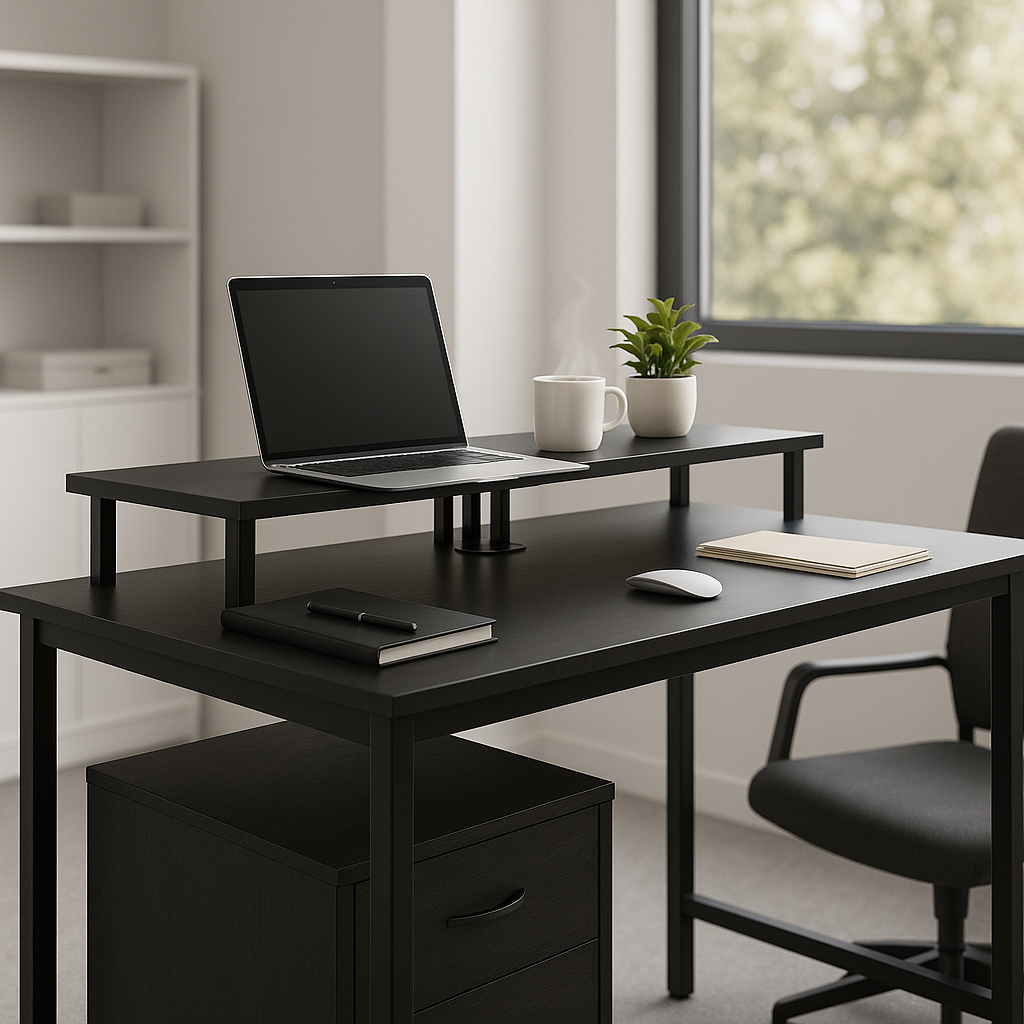 Steel Office Desk with Computer Tabletop – Modern Workstation