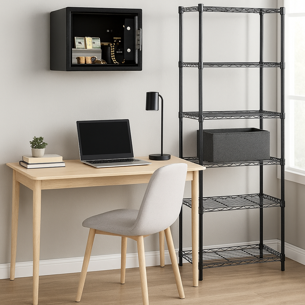 Heavy Duty 4-Tier Wire Shelf – Adjustable Steel Storage Organizer