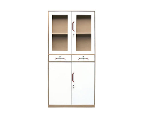 Slim Rim 4-Door Steel Filing Cabinet with 2 Drawers | Multi-Storage Office Cabinet