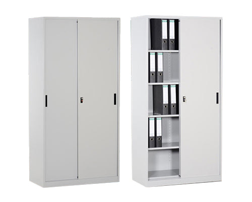 Steel Sliding Door Filing Cabinet | Space-Saving Metal Office Storage FC-G6