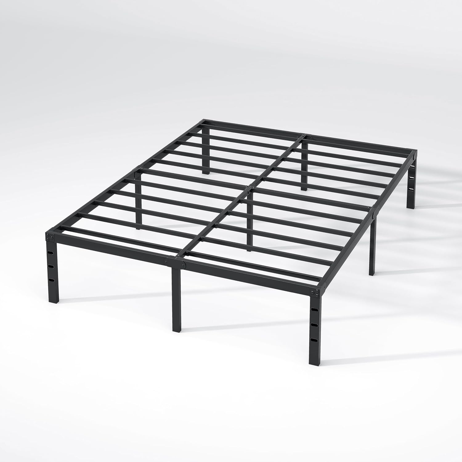 Metal Bed Frame Queen Size – Heavy Duty 14 Inch Platform with Storage