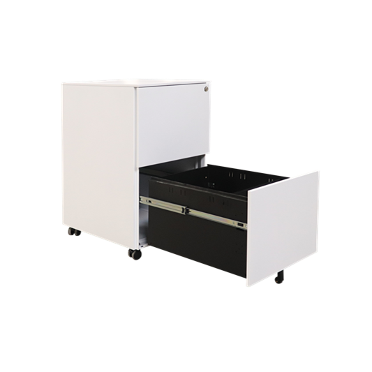 Customized 2-Drawer Equal Height Mobile Pedestal | Steel Office Filing Cabinet MP-04
