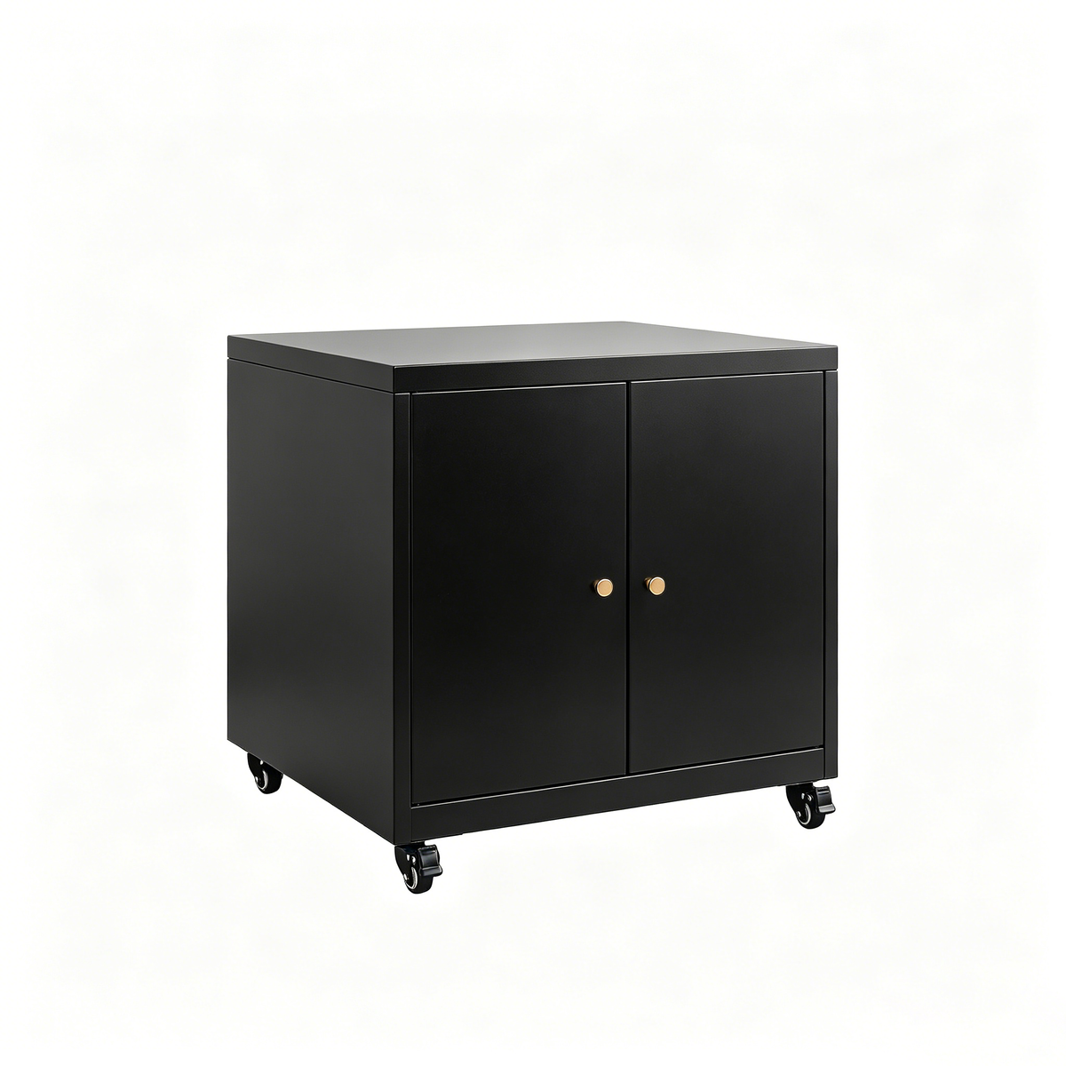 Byshtec Large Metal Rolling Printer Cabinet with Storage